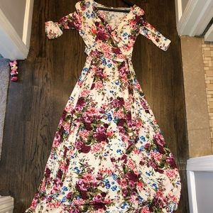 Pink blush maxi dress